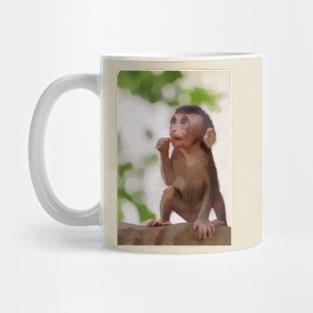 Baby Monkey In Tree Mug